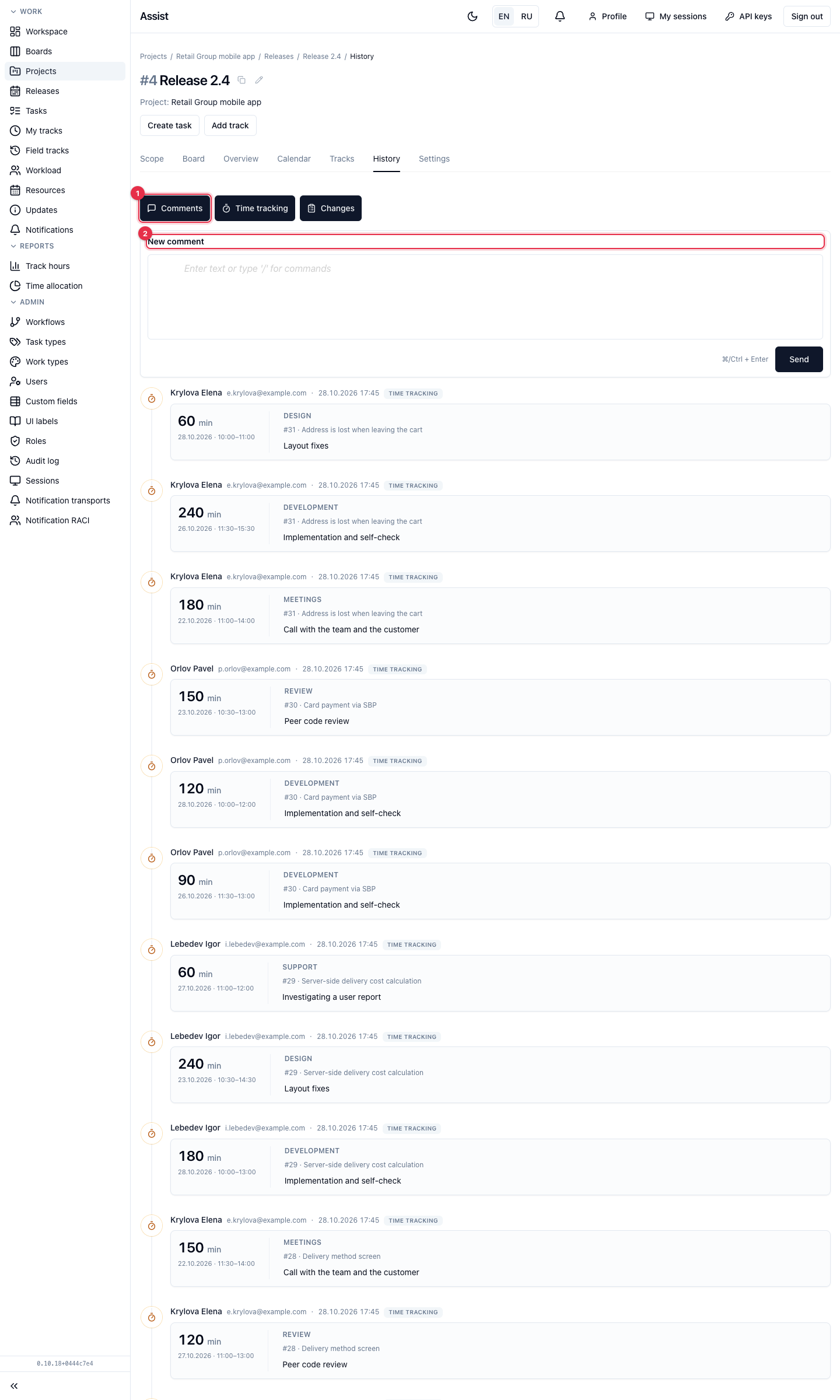 Release history